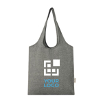 Promotional recycled cotton tote bag, 150 g/m²