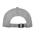 Elastic 5-panel cap in grey, 300 g/m²