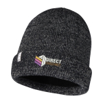 Reflective winter beanie with fold-up edge