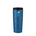 Colourful geometric thermal cup, leak-proof steel 450 ml