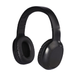 Soft headband headphones for added comfort with microphone black colour