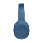 Soft headband headphones for added comfort with microphone blue colour