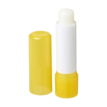 Colourful tube lip balm yellow colour