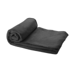 Fleece blanket with case, 200 g/m² black colour