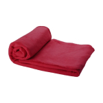 Fleece blanket with case, 200 g/m² red colour