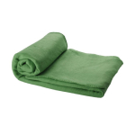 Fleece blanket with case, 200 g/m² green colour