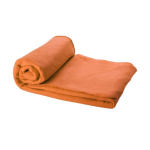 Fleece blanket with case, 200 g/m² orange colour