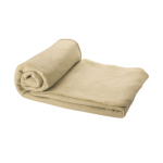 Fleece blanket with case, 200 g/m² beige colour