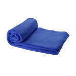 Fleece blanket with case, 200 g/m² royal blue colour