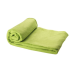 Fleece blanket with case, 200 g/m² lime colour