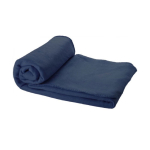 Fleece blanket with case, 200 g/m² navy-blue colour