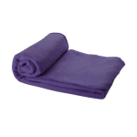 Fleece blanket with case, 200 g/m² purple colour