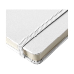 Notebook with pocket, A5 lined white colour