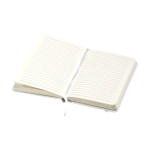 Notebook with pocket, A5 lined white colour