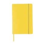 Notebook with pocket, A5 lined yellow colour