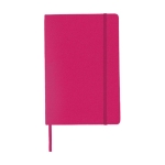 Notebook with pocket, A5 lined fuchsia colour