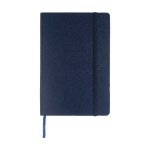 Notebook with pocket, A5 lined navy-blue colour