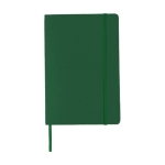 Notebook with pocket, A5 lined dark green colour