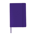 Notebook with pocket, A5 lined purple colour