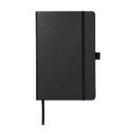 Notebook with pocket in colours, A5 lined black colour