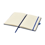 Notebook with pocket in colours, A5 lined blue colour