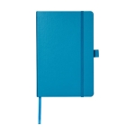 Notebook with pocket in colours, A5 lined light blue colour