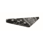 Square cotton bandana, 90 g/m2 black colour second view