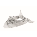 Square cotton bandana, 90 g/m2 white colour