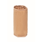 Flexible wine cooler made of cork with Velcro fastener beige colour