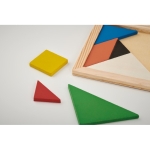 Colourful wooden tangram game to gift wood colour fifth photographic view