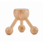 Wooden hand massager for back relaxation wood colour second view