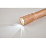 Wooden COB torch, for promotions wood colour fourth photographic view