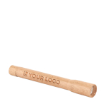 Wooden COB torch, for promotions wood colour view with print area