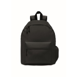 Simple backpack made of RPET polyester in various colours black colour second view