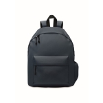 Simple backpack made of RPET polyester in various colours blue colour second view