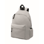 Simple backpack made of RPET polyester in various colours grey colour