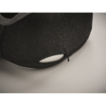 Travel pillow with neck support & adjustable pouch dark grey colour fifth photographic view