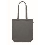 Sturdy organic canvas bag, in various colours, 270 g/m2 dark grey colour fourth view