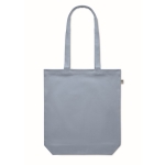 Sturdy organic canvas bag, in various colours, 270 g/m2 light blue colour fourth view