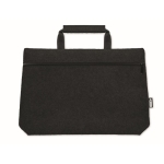 Recycled felt crossbody laptop bag, 15” black colour second view