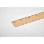 Bamboo ruler with centimeters and inches as a promotional gift wood colour fourth photographic view