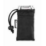 Emergency blanket in a RPET polyester bag black colour second view