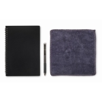 Reusable notebook with erasable pen and lined pages, A5 black colour second view