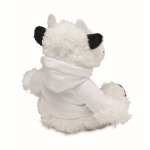 Cuddly plush toy cow with hoodie white colour second view