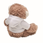 Plush toy monkey with a white hoodie, for events white colour second view