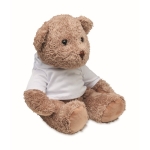 Plush teddy bear with hoodie white colour