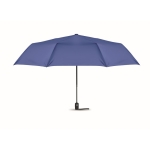 Foldable automatic windproof umbrella for promotions, Ø 119 royal blue colour