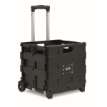 Foldable shopping cart with a load capacity of 25 kg black colour main view