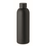 Double-walled leak-proof steel thermos bottle, 500 ml black colour