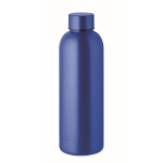 Double-walled leak-proof steel thermos bottle, 500 ml blue colour